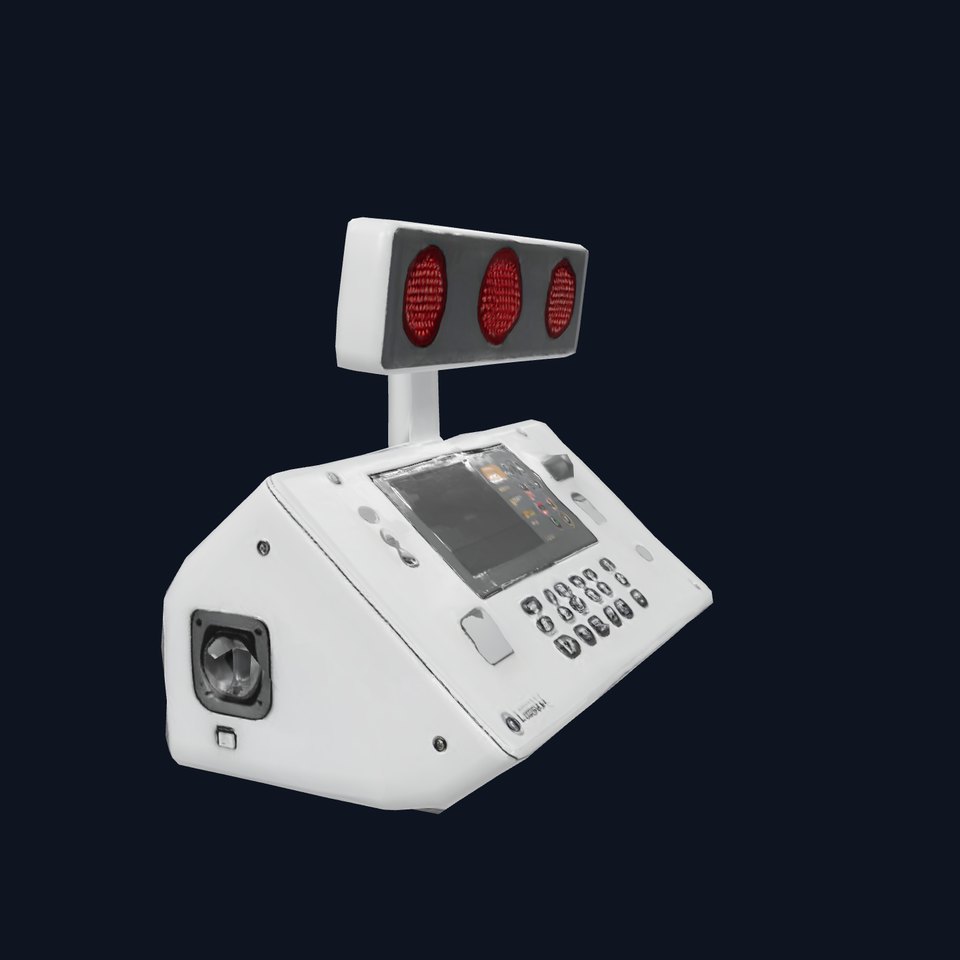 Control Console with Signal Lights model pack